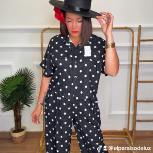 conjunto camisa lunares