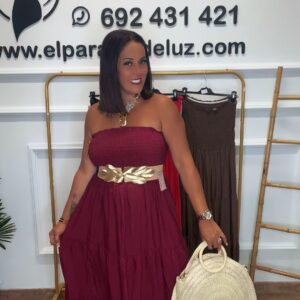 vestido palabra de honor